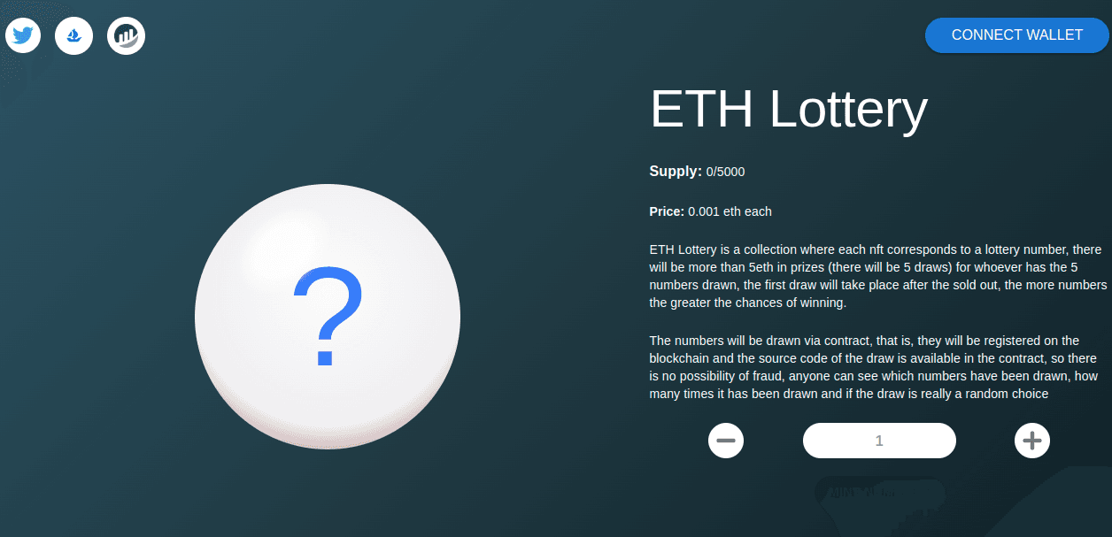 eth lottery project